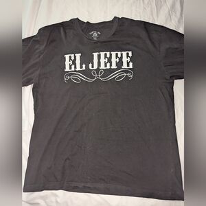 Cartel Ink Men's XXL 'El Jefe' Black Short Sleeve T-shirt